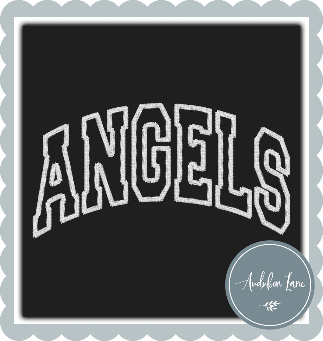 Angels Faux White Embroidery