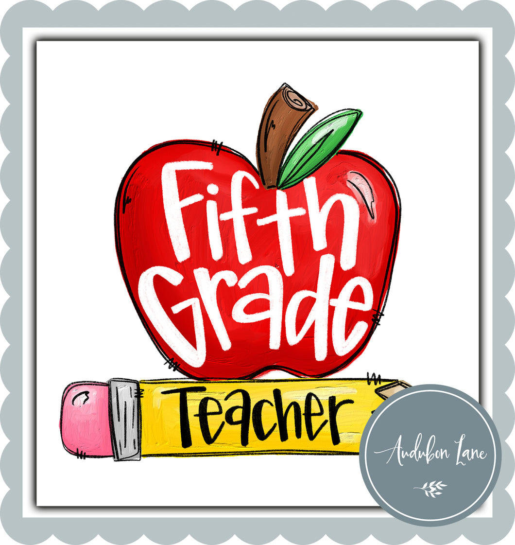 Apple Fifth Grade Teacher