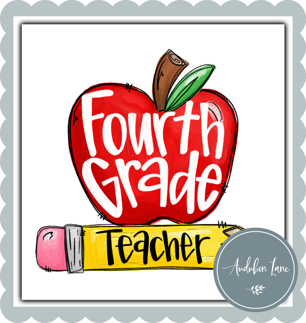 Apple Fourth Grade Teacher