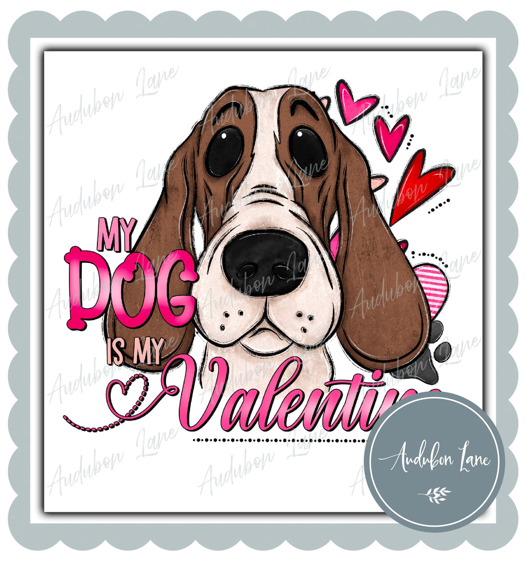 Valentine Bassett Hound Dog