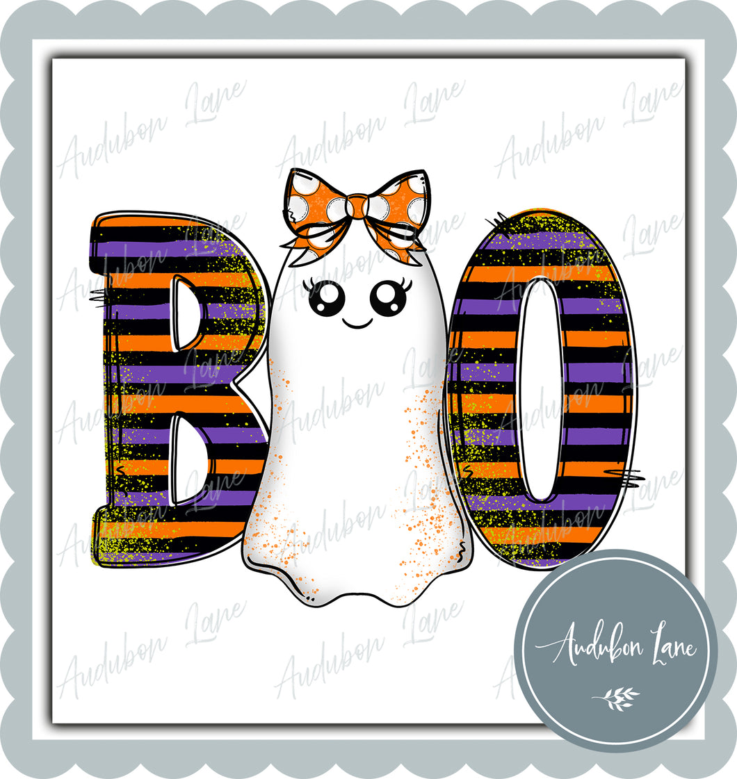 Boo Girl Ghost Print Ready To Press DTF Transfer