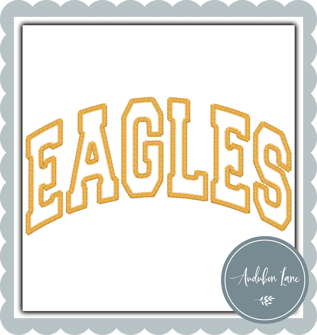 Eagles Faux Gold Embroidery