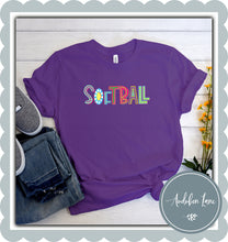 Load image into Gallery viewer, Funky Letter Softball
