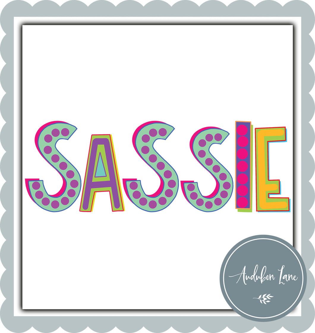 Funky Letter Sassie