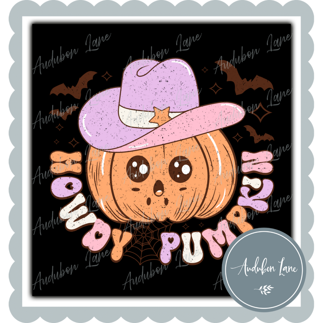 Howdy Pumpkin Pastel Retro Print Ready To Press DTF Transfer