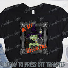 Load image into Gallery viewer, Halloween In My Witch Era Green Version Ready To Press DTF Transfer
