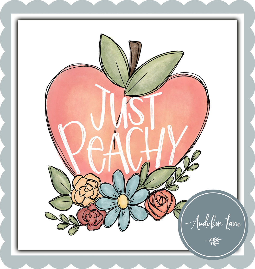 Just Peachy With Flowers