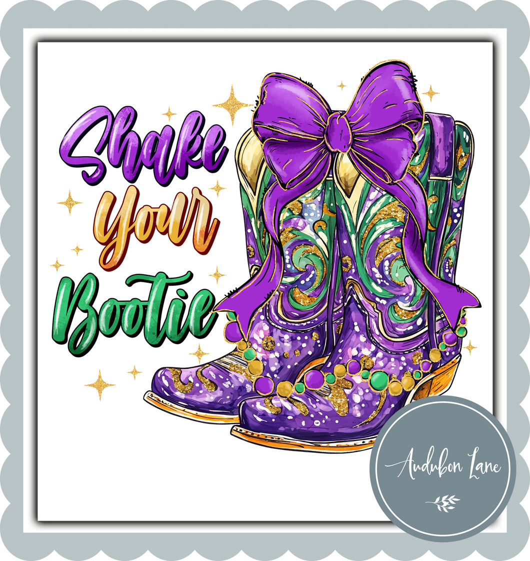 Shake your Bootie Mardi Gras Boots