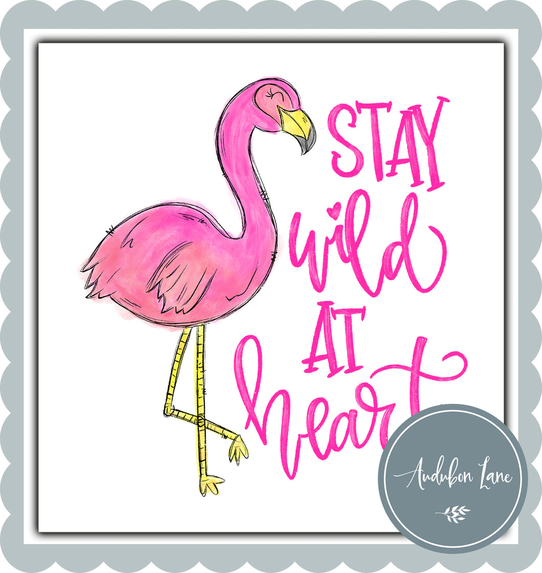 Stay Wild At Heart Flamingo