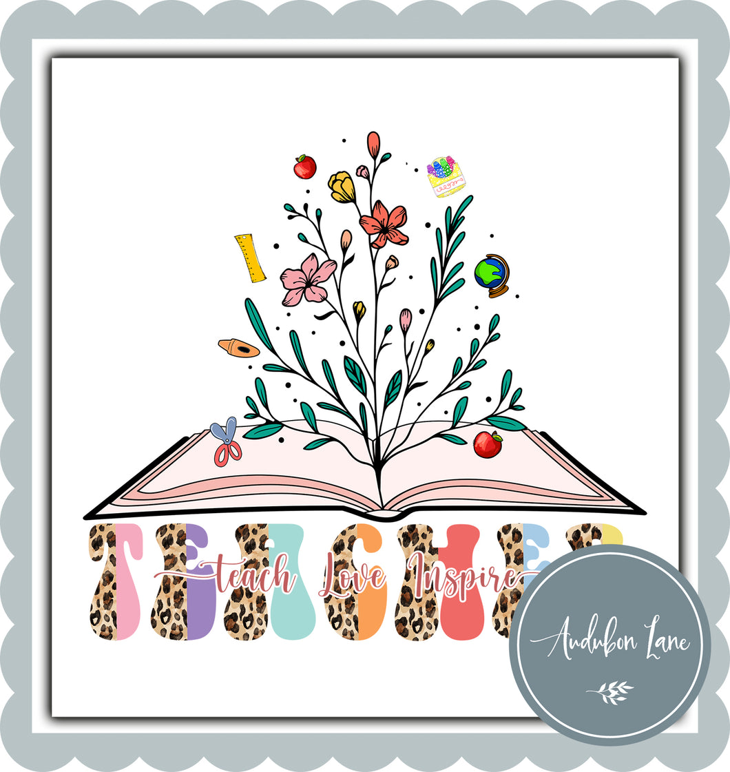 Teach Love Inspire Book Flowers