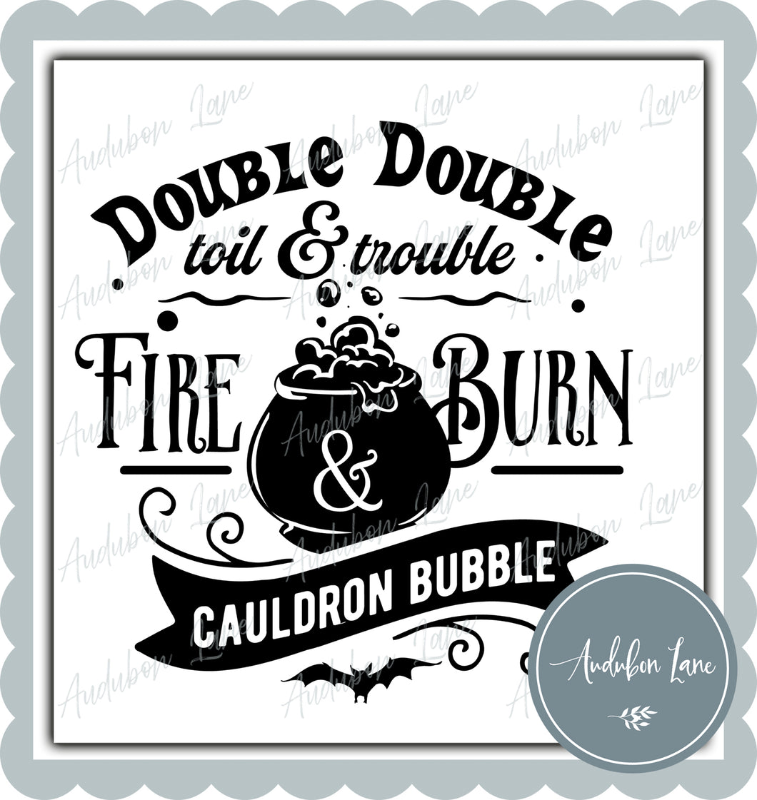Double Double Toil and Trouble Black