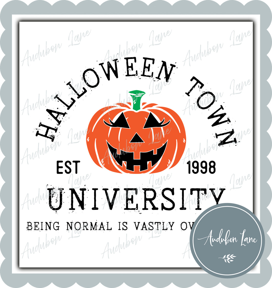 Halloween Town University Print Ready To Press DTF Transfer
