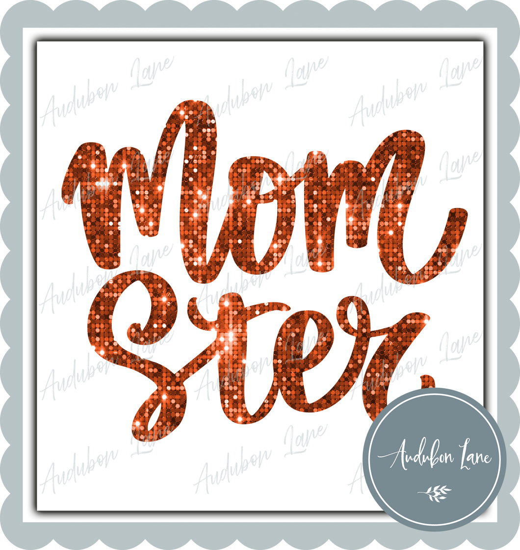 Momster Orange Sequins