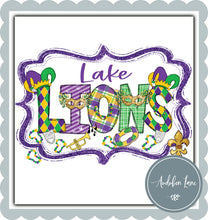 Load image into Gallery viewer, Lions Mardi Gras - Custom Mascot
