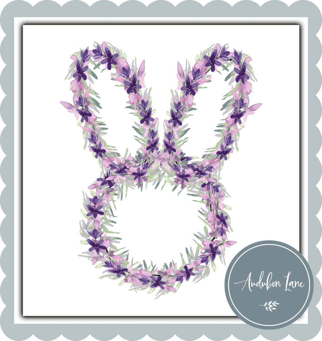 Lavender & Purple Floral Bunny