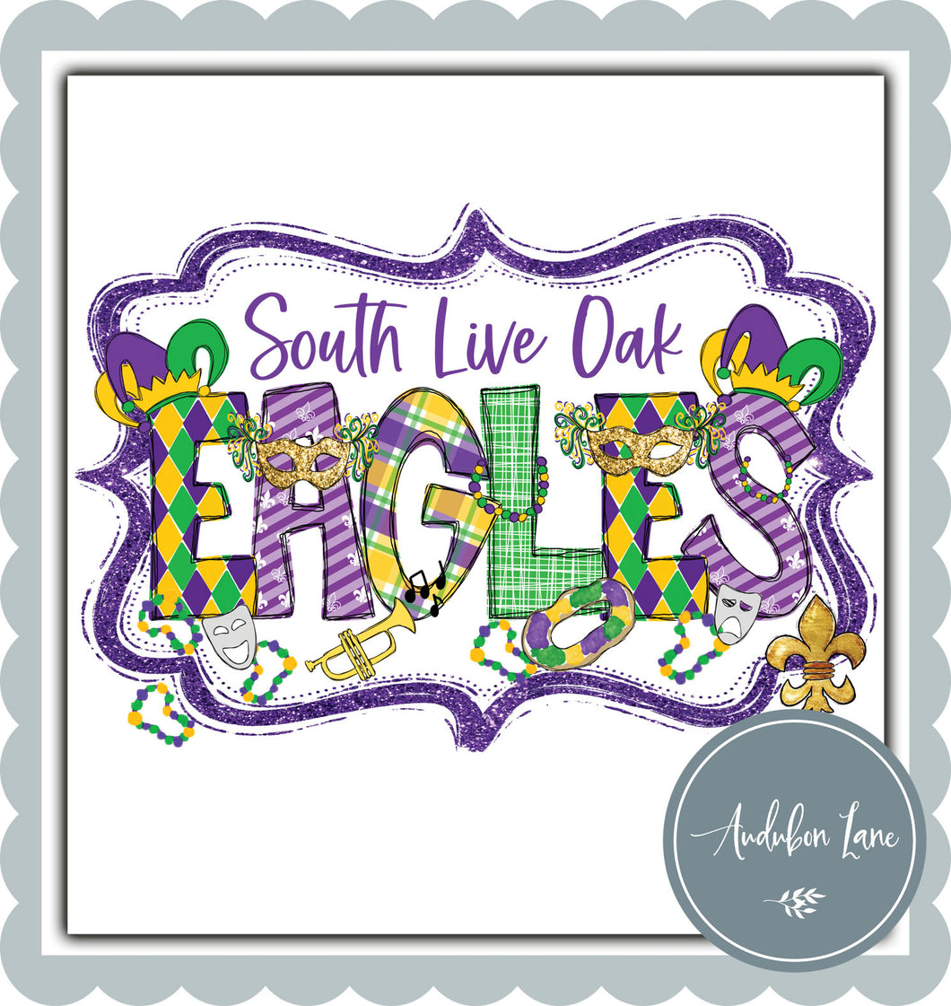 South Live Oak Mardi Gras T-Shirts and Transfers