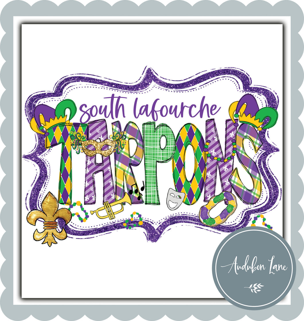 Tarpons Mardi Gras - Custom Mascot