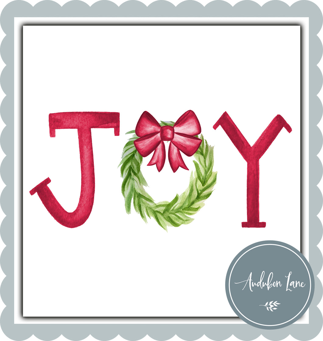 Christmas Joy with Wreath